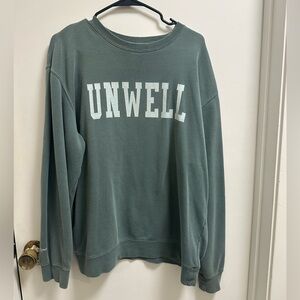 Call Her Daddy Unwell Green Sweater